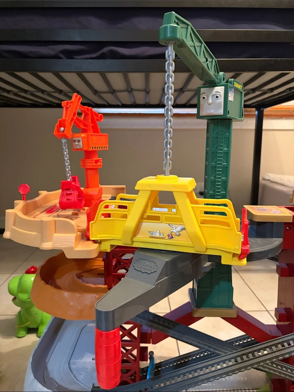 Thomas & Friends Green, Yellow and Orange Multi-Level Crane & Track Playset